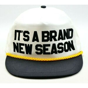 Vintage‎ "IT'S A BRAND NEW SEASON" Snapback Baseball Hat Cap.